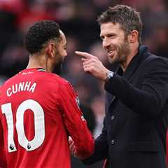 Carrick Pleased With Cunha Impact Ahead of Arsenal